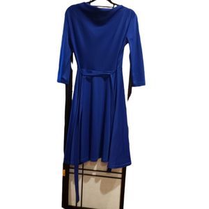 Heart of Haute knit dress royal blue size L